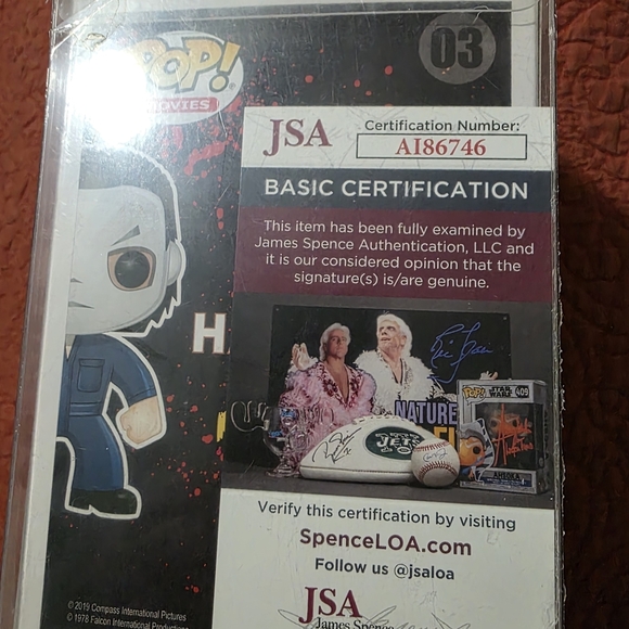 Funko Halloween Michael Myers Vinyl Figure - Gray and Blue Auto By Nick Castle - Picture 3 of 6